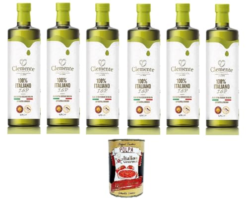 Clemente – natives Olivenöl extra I.G.P. Puglia 6x 750ml+ Italian Gourmet polpa 400g Clemente – natives Olivenöl extra I.G.P. Puglia 6x 750ml+ Italian Gourmet polpa 400g von Italian Gourmet E.R.