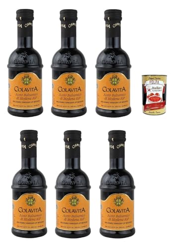 Colavita, Aceto Balsamico di Modena IGP, I.G.P, Balsamico-Essig aus Modena 6x 250ml Glasflasche + Italian Gourmet polpa 400g Colavita, Aceto Balsamico di Modena IGP, I.G.P, Balsamico-Essig aus Modena 6x 250ml Glasflasche + Italian Gourmet polpa 400g von Italian Gourmet E.R.