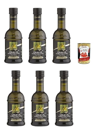 Colavita Olio Extra Vergine Di Oliva Selezione Italiana 6x 250ml, Natives Olivenöl extra 100% italienisch + Italian Gourmet polpa 400g Colavita Olio Extra Vergine Di Oliva Selezione Italiana 6x 250ml, Natives Olivenöl extra 100% italienisch + Italian Gourmet polpa 400g von Italian Gourmet E.R.