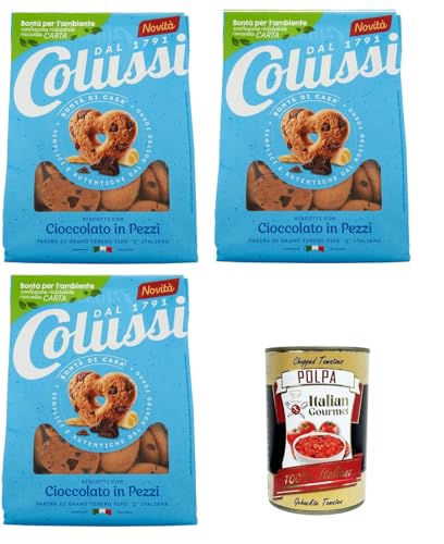 Colussi Biscotti Frollino con Cioccolato in Pezzi Butterkekse mit Schokoladenstückchen Kekse Biscuits 3x500g+ Italian Gourmet polpa 400g Colussi Biscotti Frollino con Cioccolato in Pezzi Butterkekse mit Schokoladenstückchen Kekse Biscuits 3x500g+ Italian Gourmet polpa 400g von Italian Gourmet E.R.