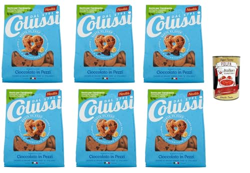 Colussi Biscotti con Cioccolato in Pezzi , Kekse mit Schokolade in Stücken, Biscuits 6x 500 g + Italian Gourmet polpa 400g Colussi Biscotti con Cioccolato in Pezzi , Kekse mit Schokolade in Stücken, Biscuits 6x 500 g + Italian Gourmet polpa 400g von Italian Gourmet E.R.