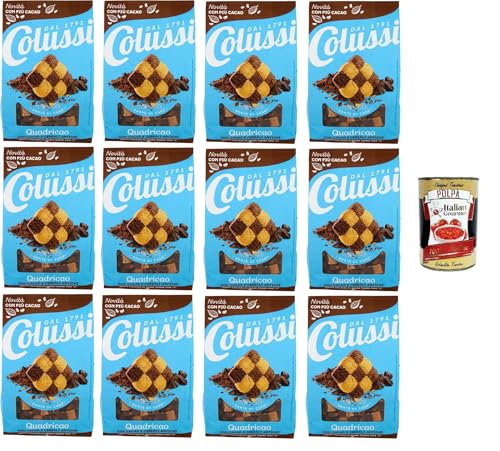 Colussi Quadricao Biscotti con Cacao e Cereali Antichi Kekse mit Kakao und altem Getreide 12x450 g+ Italian Gourmet polpa 400g Colussi Quadricao Biscotti con Cacao e Cereali Antichi Kekse mit Kakao und altem Getreide 12x450 g+ Italian Gourmet polpa 400g von Italian Gourmet E.R.