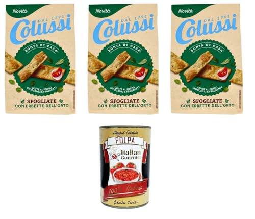Colussi Sfogliate con Erbette dell'Orto Blätterteig mit Gartenkräutern 3 x 170 g+Italian Gourmet polpa 400g Colussi Sfogliate con Erbette dell'Orto Blätterteig mit Gartenkräutern 3 x 170 g+Italian Gourmet polpa 400g von Italian Gourmet E.R.