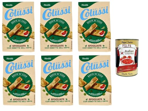 Colussi Sfogliate con Erbette dell'Orto Blätterteig mit Gartenkräutern 6 x 170 g+Italian Gourmet polpa 400g Colussi Sfogliate con Erbette dell'Orto Blätterteig mit Gartenkräutern 6 x 170 g+Italian Gourmet polpa 400g von Italian Gourmet E.R.