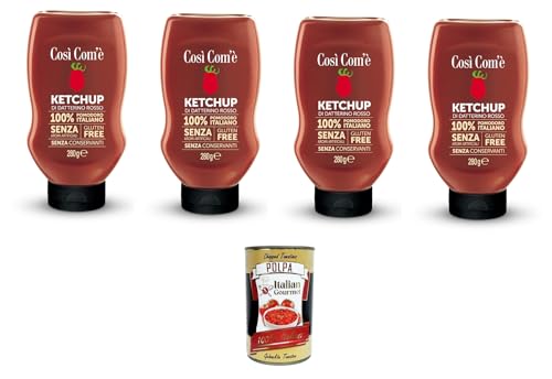 Cosi' Com'è Ketchup di Datterino Rosso al Naturale Natural Red Datterino Ketchup 4x200gr+ Italian Gourmet polpa 400g Cosi' Com'è Ketchup di Datterino Rosso al Naturale Natural Red Datterino Ketchup 4x200gr+ Italian Gourmet polpa 400g von Italian Gourmet E.R.