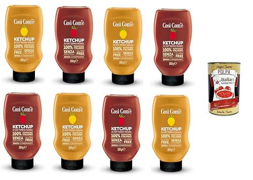 Cosi' Com'è Testpaket Ketchup di Datterino Rosso & Giallo al Naturale Natural Red and Yellow Datterino Ketchup 4x200gr-4x190gr + Italian Gourmet polpa 400g Cosi' Com'è Testpaket Ketchup di Datterino Rosso & Giallo al Naturale Natural Red and Yellow Datterino Ketchup 4x200gr-4x190gr + Italian Gourmet polpa 400g von Italian Gourmet E.R.