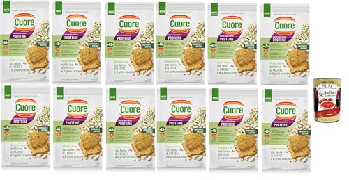 Crackers sfoglie cotte Cuore con farina di fagioli e di grano saraceno, Crackers Blätter mit Bohnen und Buchweizen, 12x 170g + Italian Gourmet polpa 400g Crackers sfoglie cotte Cuore con farina di fagioli e di grano saraceno, Crackers Blätter mit Bohnen und Buchweizen, 12x 170g + Italian Gourmet polpa 400g von Italian Gourmet E.R.