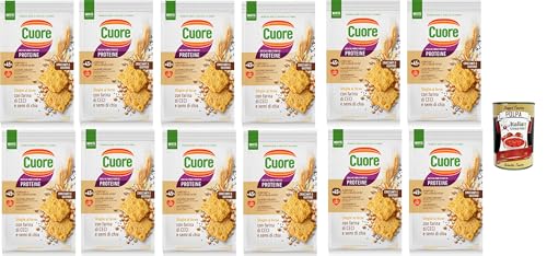 Crackers sfoglie cotte Cuore con farina di fagioli e di grano saraceno, Crackers Blätter mit Mit Kichererbsen mehl und Chiasamen, 12x 170g + Italian Gourmet polpa 400g Crackers sfoglie cotte Cuore con farina di fagioli e di grano saraceno, Crackers Blätter mit Mit Kichererbsen mehl und Chiasamen, 12x 170g + Italian Gourmet polpa 400g von Italian Gourmet E.R.