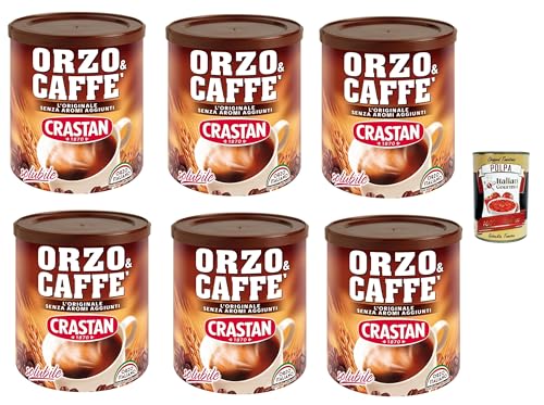 Crastan, Orzo & Caffè, Preparato Solubile, Gerste und Kaffee, Löslich vorbereitet, Gerste Getreidekaffee Kaffee 6x 120g + Italian Gourmet polpa 400g Crastan, Orzo & Caffè, Preparato Solubile, Gerste und Kaffee, Löslich vorbereitet, Gerste Getreidekaffee Kaffee 6x 120g + Italian Gourmet polpa 400g von Italian Gourmet E.R.