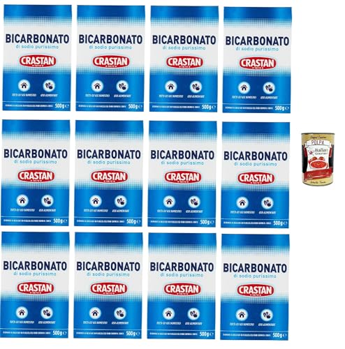 Crastan Bicarbonato di sodio purissimo reines Natriumbicarbonat für den Heimgebrauch und für Lebensmittel 12x 500g + Italian Gourmet polpa 400g Crastan Bicarbonato di sodio purissimo reines Natriumbicarbonat für den Heimgebrauch und für Lebensmittel 12x 500g + Italian Gourmet polpa 400g von Italian Gourmet E.R.