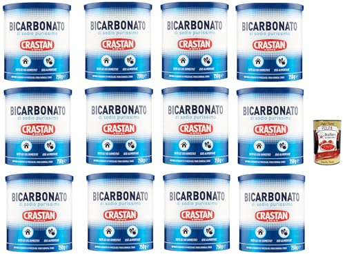 Crastan Bicarbonato di sodio purissimo reines Natriumbicarbonat für den Heimgebrauch und für Lebensmittel 12x 750g + Italian Gourmet polpa 400g Crastan Bicarbonato di sodio purissimo reines Natriumbicarbonat für den Heimgebrauch und für Lebensmittel 12x 750g + Italian Gourmet polpa 400g von Italian Gourmet E.R.