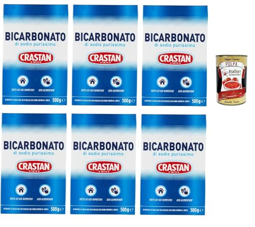 Crastan Bicarbonato di sodio purissimo reines Natriumbicarbonat für den Heimgebrauch und für Lebensmittel 6x 500g + Italian Gourmet polpa 400g Crastan Bicarbonato di sodio purissimo reines Natriumbicarbonat für den Heimgebrauch und für Lebensmittel 6x 500g + Italian Gourmet polpa 400g von Italian Gourmet E.R.