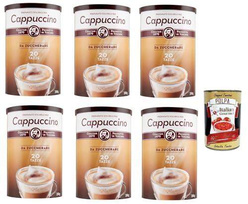 Crastan Cappuccino Classico da zuccherare Instantkaffee, Cappuccino löslicher ungesüßt 6x 250g + Italian Gourmet polpa 400g Crastan Cappuccino Classico da zuccherare Instantkaffee, Cappuccino löslicher ungesüßt 6x 250g + Italian Gourmet polpa 400g von Italian Gourmet E.R.