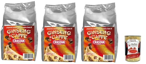 Crastan Ginseng e caffe' solubile, ungesüßt Instant Ginseng & Kaffee Drink 3x 500g, Für automatische Maschinen + Italian Gourmet polpa 400g Crastan Ginseng e caffe' solubile, ungesüßt Instant Ginseng & Kaffee Drink 3x 500g, Für automatische Maschinen + Italian Gourmet polpa 400g von Italian Gourmet E.R.