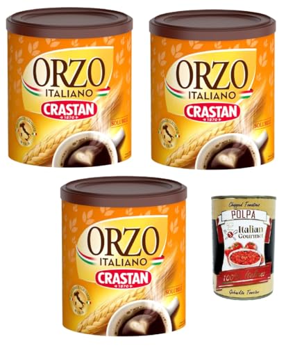 Crastan Orzo 100% italien Instant lösliche Gerste Getreidekaffee Kaffee 3x 120gr + Italian Gourmet polpa 400g Crastan Orzo 100% italien Instant lösliche Gerste Getreidekaffee Kaffee 3x 120gr + Italian Gourmet polpa 400g von Italian Gourmet E.R.