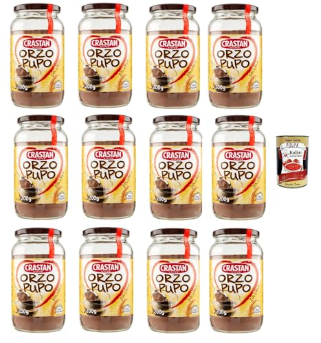 Crastan Orzo Pupo, 100% italien Instant lösliche Gerste Getreidekaffee Kaffee 12x 200gr + Italian Gourmet polpa 400g Crastan Orzo Pupo, 100% italien Instant lösliche Gerste Getreidekaffee Kaffee 12x 200gr + Italian Gourmet polpa 400g von Italian Gourmet E.R.