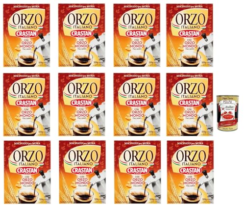 Crastan Orzo moka , Geröstete und gemahlene Gerste für Mokka, Gerste Getreidekaffee Kaffee 12x 500gr + Italian Gourmet polpa 400g Crastan Orzo moka , Geröstete und gemahlene Gerste für Mokka, Gerste Getreidekaffee Kaffee 12x 500gr + Italian Gourmet polpa 400g von Italian Gourmet E.R.