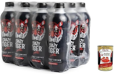 Crazy Tiger | Energy Drink Ursprünglicher Geschmack mit Koffein, Taurin, Vitaminen und -50 % Zucker 12x 500ml+ Italian Gourmet polpa 400g Crazy Tiger | Energy Drink Ursprünglicher Geschmack mit Koffein, Taurin, Vitaminen und -50 % Zucker 12x 500ml+ Italian Gourmet polpa 400g von Italian Gourmet E.R.