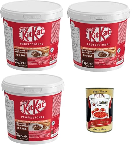 Crema Spalmabile con pezzetti di Wafer Streichcreme mit Waffelstücken, 3x 3-kg-+ Italian Gourmet Polpa 400g Crema Spalmabile con pezzetti di Wafer Streichcreme mit Waffelstücken, 3x 3-kg-+ Italian Gourmet Polpa 400g von Italian Gourmet E.R.