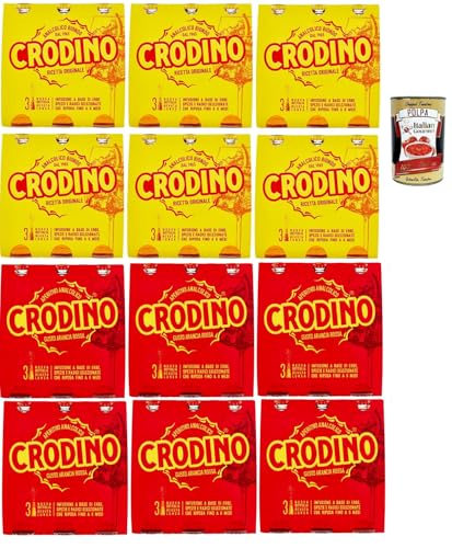 Crodino Testpaket, biondo und arancia rossa, Crodino 36x 175 ml Aperitif bitter, Italienischer nicht -alkoholischer Aperitif bereit zu trinken + Italian Gourmet polpa 400g Crodino Testpaket, biondo und arancia rossa, Crodino 36x 175 ml Aperitif bitter, Italienischer nicht -alkoholischer Aperitif bereit zu trinken + Italian Gourmet polpa 400g von Italian Gourmet E.R.