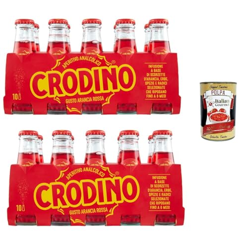 Crodino arancia rossa, Crodino rot orange 20x 100 ml Aperitif bitter, Italienischer nicht -alkoholischer Aperitif bereit zu trinken + Italian Gourmet polpa 400g Crodino arancia rossa, Crodino rot orange 20x 100 ml Aperitif bitter, Italienischer nicht -alkoholischer Aperitif bereit zu trinken + Italian Gourmet polpa 400g von Italian Gourmet E.R.