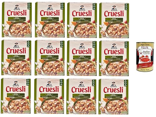 Cruesli Frutta Knusprige Getreideflocken mit Fruchtmischung 12x375gr + Italian Gourmet polpa 400g Cruesli Frutta Knusprige Getreideflocken mit Fruchtmischung 12x375gr + Italian Gourmet polpa 400g von Italian Gourmet E.R.