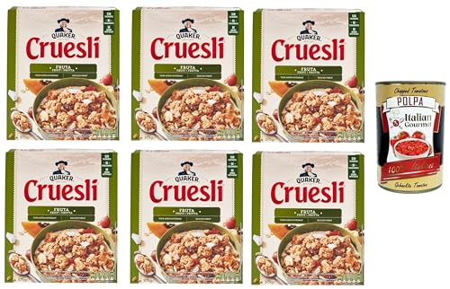 Cruesli Frutta Knusprige Getreideflocken mit Fruchtmischung 6x375gr + Italian Gourmet polpa 400g Cruesli Frutta Knusprige Getreideflocken mit Fruchtmischung 6x375gr + Italian Gourmet polpa 400g von Italian Gourmet E.R.