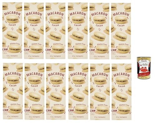 Cuorenero Macaron Cacao , gluten frei, gluten free, Kosher, Macaron Kakaocreme 12x 42g + Italian Gourmet polpa 400g Cuorenero Macaron Cacao , gluten frei, gluten free, Kosher, Macaron Kakaocreme 12x 42g + Italian Gourmet polpa 400g von Italian Gourmet E.R.