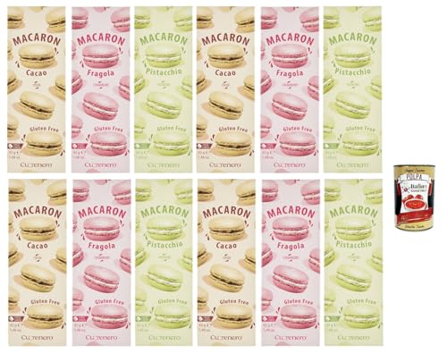 Cuorenero Macaron Testpaket , gluten frei, gluten free, Kosher, Macaron Schokoalde 12x 42g + Italian Gourmet polpa 400g Cuorenero Macaron Testpaket , gluten frei, gluten free, Kosher, Macaron Schokoalde 12x 42g + Italian Gourmet polpa 400g von Italian Gourmet E.R.