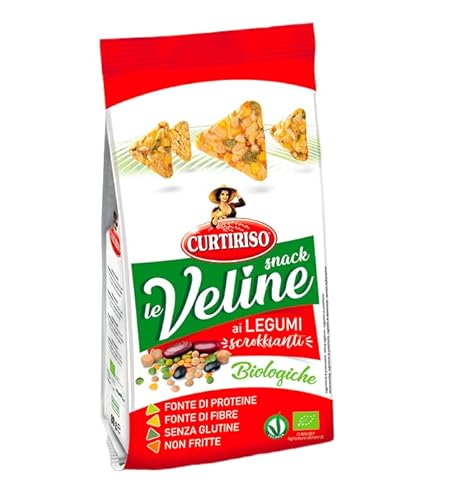 Curtiriso Le Veline Snack ai Legumi Scrokkinati Biologico Bio-Snacks mit Hülsenfrüchten 80g von Italian Gourmet E.R.