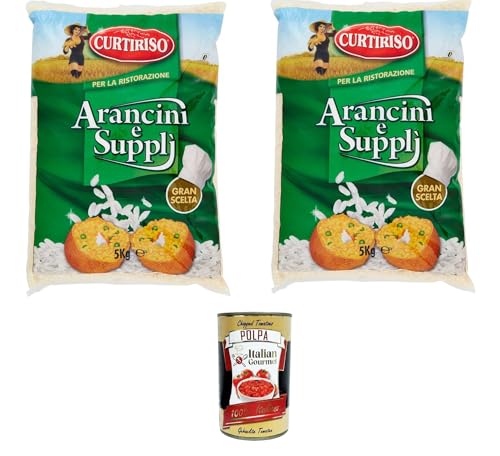 Curtiriso Per la Ristorazione Riso per Arancini e Suppli' Für Catering-Reis für Arancini und Zubehör 2x5kg+ Italian gourmet polpa 400g Curtiriso Per la Ristorazione Riso per Arancini e Suppli' Für Catering-Reis für Arancini und Zubehör 2x5kg+ Italian gourmet polpa 400g von Italian Gourmet E.R.