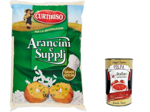 Curtiriso Per la Ristorazione Riso per Arancini e Suppli' Für Catering-Reis für Arancini und Zubehör 5kg+ Italian gourmet polpa 400g Curtiriso Per la Ristorazione Riso per Arancini e Suppli' Für Catering-Reis für Arancini und Zubehör 5kg+ Italian gourmet polpa 400g von Italian Gourmet E.R.