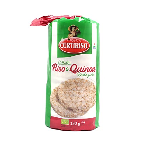 Curtiriso Riso e Quinoa Knusprige Bio-Reiskuchen 130g Reis und Quinoa Reiswaffeln von Italian Gourmet E.R.