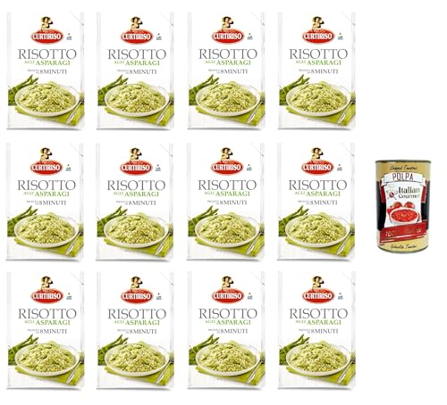Curtiriso Risotto agli Asparagi Spargelrisotto ist in 8 Minuten fertig 12x 175gr + Italian gourmet polpa 400g Curtiriso Risotto agli Asparagi Spargelrisotto ist in 8 Minuten fertig 12x 175gr + Italian gourmet polpa 400g von Italian Gourmet E.R.