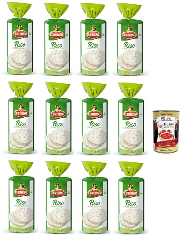 Curtitiso Gallette di Riso -Reiskuchen Leicht, duftend und kalorienarm, 12x 130gr + Italian Gourmet Polpa di Pomodoro 400g Curtitiso Gallette di Riso -Reiskuchen Leicht, duftend und kalorienarm, 12x 130gr + Italian Gourmet Polpa di Pomodoro 400g von Italian Gourmet E.R.