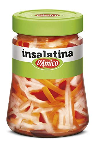 D'Amico Insalatina Aromatizzata all'aceto di vino Mit Weinessig aromatisierter Salat 300g Gemischte Gemüsemischung von Italian Gourmet E.R.