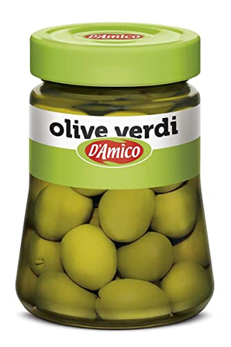 D'Amico Olive Verdi in Salamoia Grüne Oliven in Salzlake 300g von Italian Gourmet E.R.