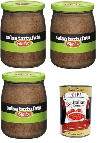 D'Amico Professional Salsa Tartufata Trüffelsauce 3x 500gr + Italian Gourmet polpa 400g D'Amico Professional Salsa Tartufata Trüffelsauce 3x 500gr + Italian Gourmet polpa 400g von Italian Gourmet E.R.