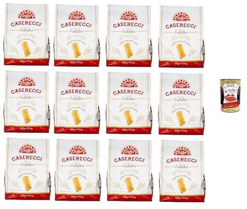 DI LEO Biscotti Frollini Trallalleri, Bronze -gezielte Kekse, Ohne Palmöl Biscuits, 12x 500g + Italian Gourmet polpa 400g DI LEO Biscotti Frollini Trallalleri, Bronze -gezielte Kekse, Ohne Palmöl Biscuits, 12x 500g + Italian Gourmet polpa 400g von Italian Gourmet E.R.