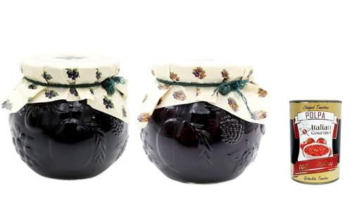 Darbo Confettura Naturrein Testpaket, D'arbo Schwarze Blaubeeren und Holzfrüchte Marmelade jam 2x 640 G + Italian Gourmet polpa 400g Darbo Confettura Naturrein Testpaket, D'arbo Schwarze Blaubeeren und Holzfrüchte Marmelade jam 2x 640 G + Italian Gourmet polpa 400g von Italian Gourmet E.R.