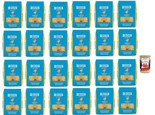 De Cecco Anellini N°71, 100% Italienisch Pasta Nudeln 24x 500g + Italian Gourmet Polpa 400g De Cecco Anellini N°71, 100% Italienisch Pasta Nudeln 24x 500g + Italian Gourmet Polpa 400g von Italian Gourmet E.R.