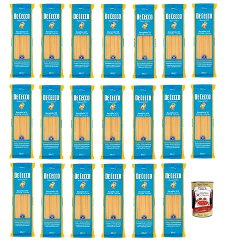 De Cecco Bucatini N°15 100% Italienisch Pasta Nudeln 20x 500g + Italian Gourmet Polpa 400g De Cecco Bucatini N°15 100% Italienisch Pasta Nudeln 20x 500g + Italian Gourmet Polpa 400g von Italian Gourmet E.R.