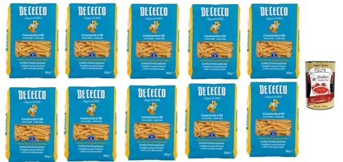 De Cecco Casareccia N°88, 100% Italienisch Pasta Nudeln 10x 500g + Italian Gourmet Polpa 400g von Italian Gourmet E.R.