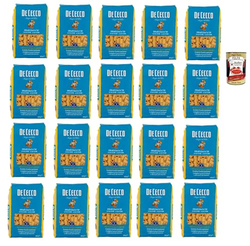 De Cecco Ditali Lisci N°58, 100% Italienisch Pasta Nudeln 20x 500g + Italian Gourmet Polpa 400g De Cecco Ditali Lisci N°58, 100% Italienisch Pasta Nudeln 20x 500g + Italian Gourmet Polpa 400g von Italian Gourmet E.R.