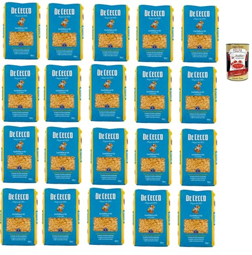 De Cecco Farfalline N°95, 100% Italienisch Pasta Nudeln 20x 500g + Italian Gourmet Polpa 400g De Cecco Farfalline N°95, 100% Italienisch Pasta Nudeln 20x 500g + Italian Gourmet Polpa 400g von Italian Gourmet E.R.