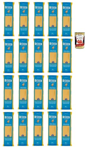 De Cecco Fettuccelle N°6 100% Italienisch Pasta Nudeln 20x 500g + Italian Gourmet Polpa 400g De Cecco Fettuccelle N°6 100% Italienisch Pasta Nudeln 20x 500g + Italian Gourmet Polpa 400g von Italian Gourmet E.R.