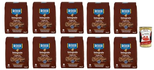 De Cecco Integrale Fusilli N° 34, Pasta integrale, Vollkornnudeln, 10x 500g + Italian Gourmet polpa 400g De Cecco Integrale Fusilli N° 34, Pasta integrale, Vollkornnudeln, 10x 500g + Italian Gourmet polpa 400g von Italian Gourmet E.R.