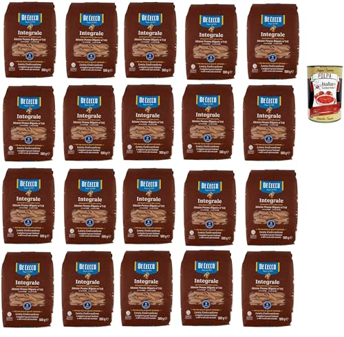 De Cecco Integrale Mezze Penne Rigate N° 141, Pasta integrale, Vollkornnudeln, 20x 500g + Italian Gourmet polpa 400g De Cecco Integrale Mezze Penne Rigate N° 141, Pasta integrale, Vollkornnudeln, 20x 500g + Italian Gourmet polpa 400g von Italian Gourmet E.R.