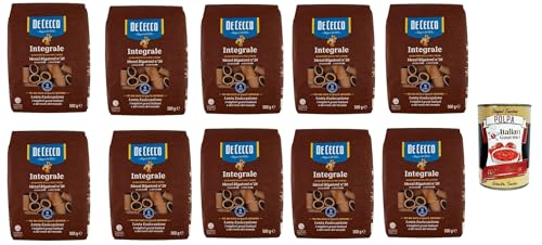 De Cecco Integrale Mezzi Rigatoni N° 26, Pasta integrale, Vollkornnudeln, 10x 500g + Italian Gourmet polpa 400g De Cecco Integrale Mezzi Rigatoni N° 26, Pasta integrale, Vollkornnudeln, 10x 500g + Italian Gourmet polpa 400g von Italian Gourmet E.R.