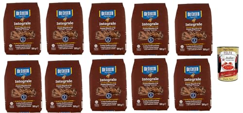 De Cecco Integrale Penne rigate N° 41, Pasta integrale, Vollkornnudeln, 10x 500g + Italian Gourmet polpa 400g De Cecco Integrale Penne rigate N° 41, Pasta integrale, Vollkornnudeln, 10x 500g + Italian Gourmet polpa 400g von Italian Gourmet E.R.